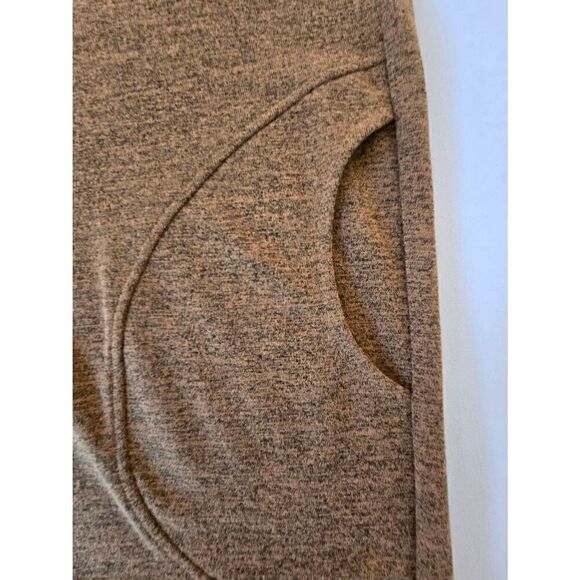 Clara Sun Woo Womens Long Sleeve Loose Stretch Shift Dress Gold Mustard Small - Picture 5 of 10